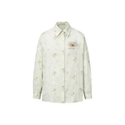 13DE MARZO All-Over Floral Print Shirt Yellow
