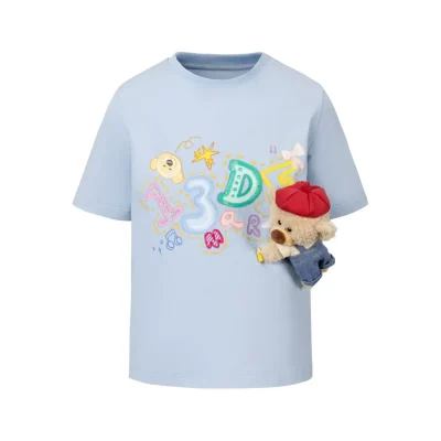 13DE MARZO BabyBear Little Painter T-Shirt Blue
