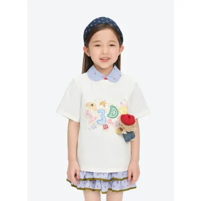 13DE MARZO BabyBear Little Painter T-Shirt White