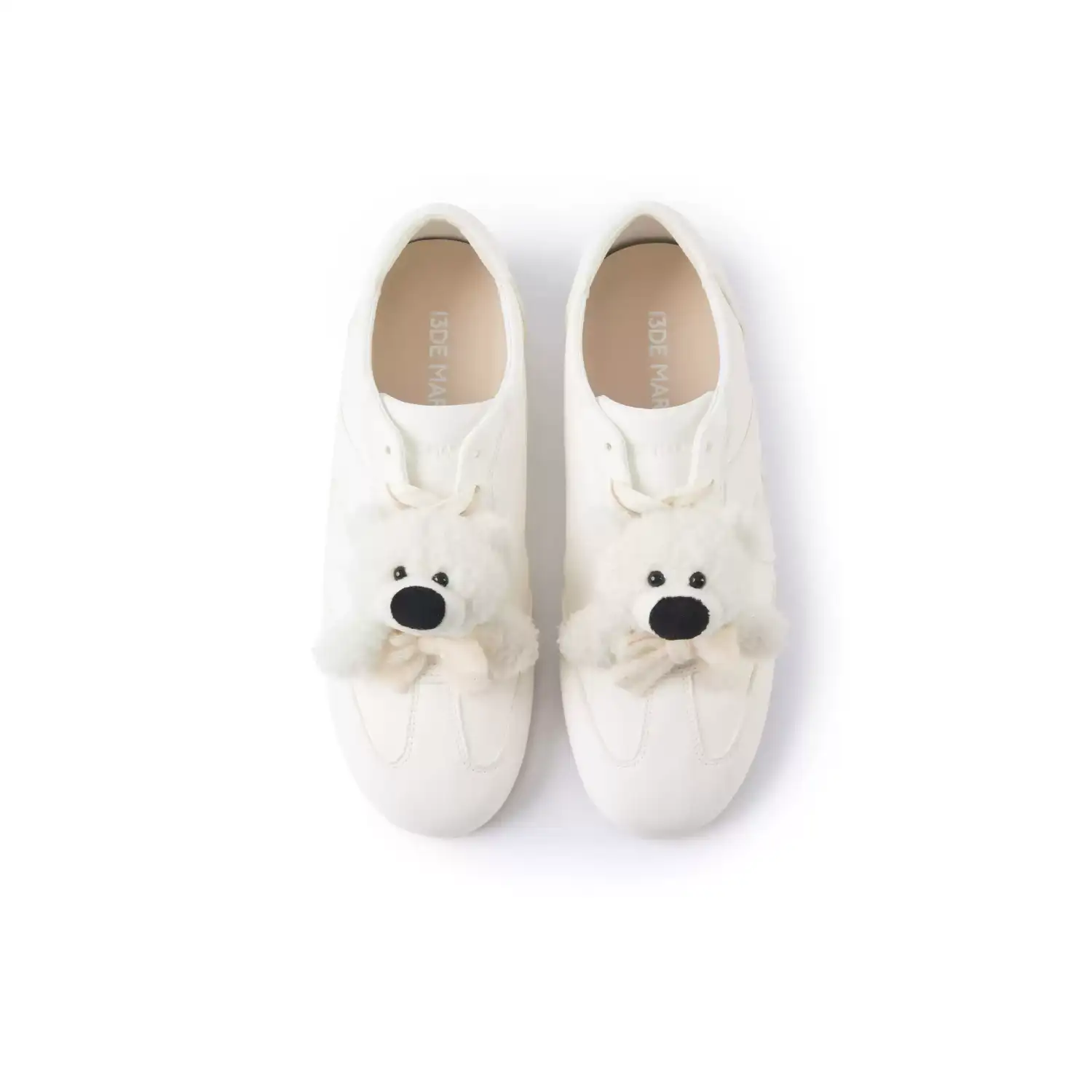 13DE MARZO Bear Training Thin Shoes White - Image 5