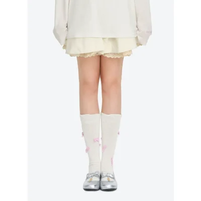 13DE MARZO Floral-Print Lined Ballet Flats Silver