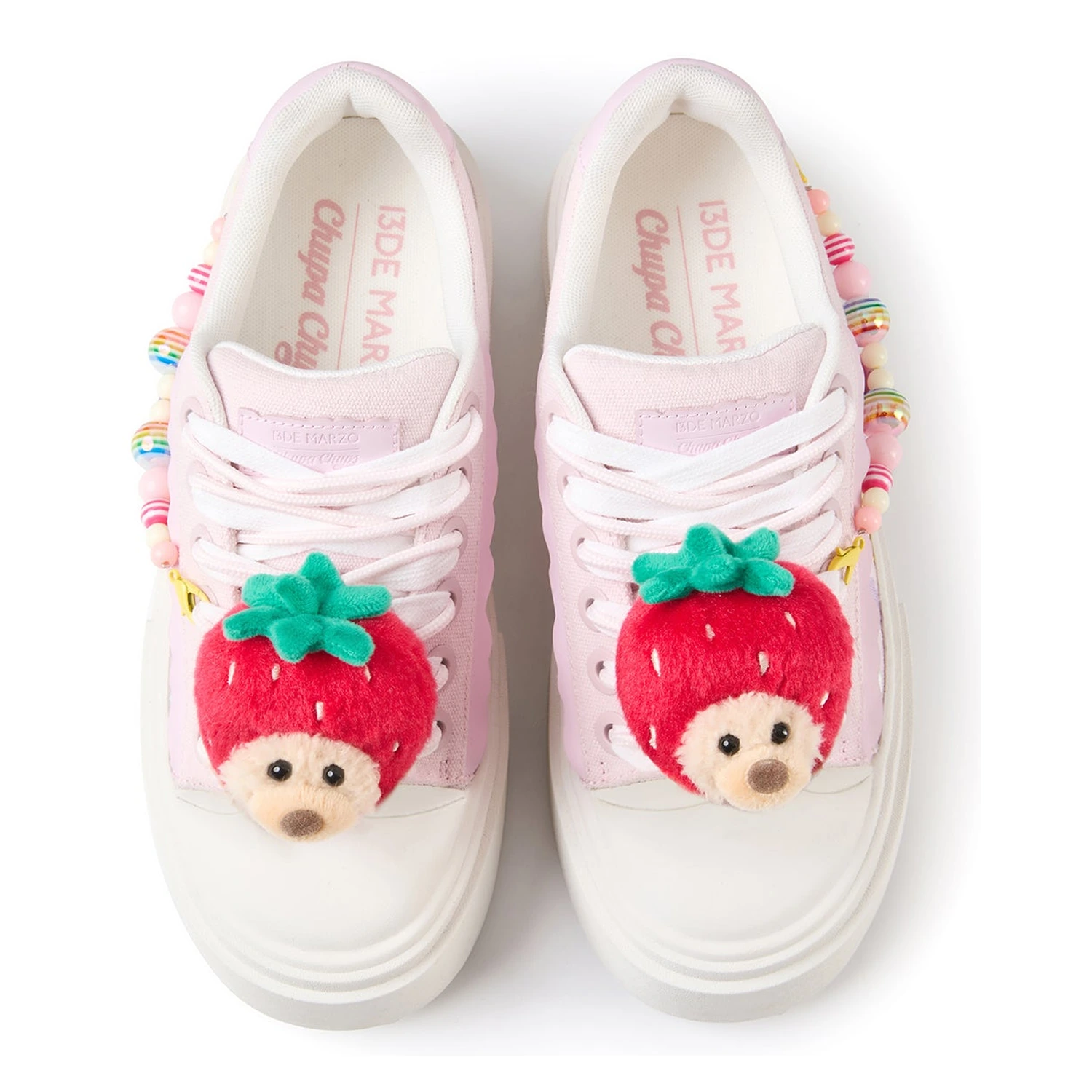 13DE MARZO Candy Bear Canvas Shoes Pink - Image 7
