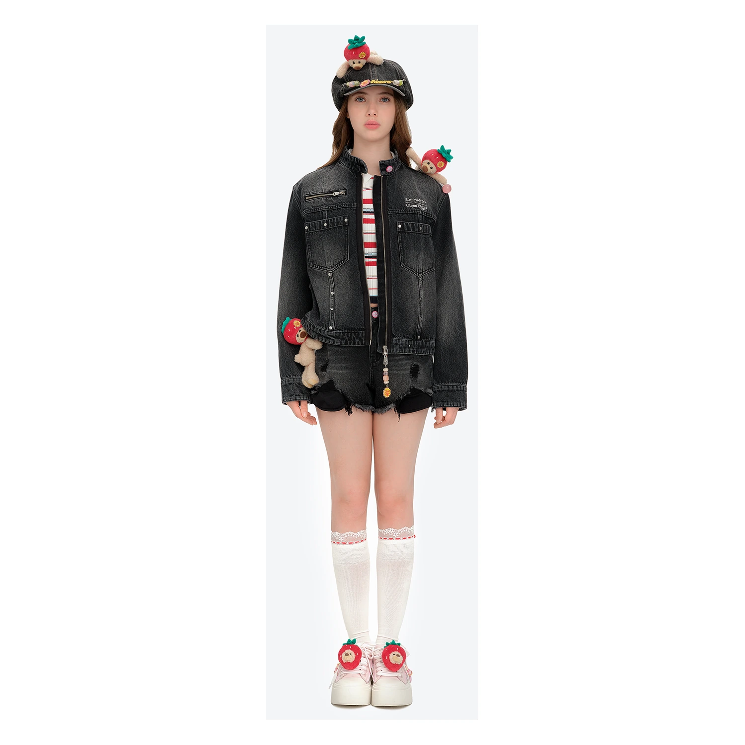 13DE MARZO Candy Bear Canvas Shoes Pink - Image 2