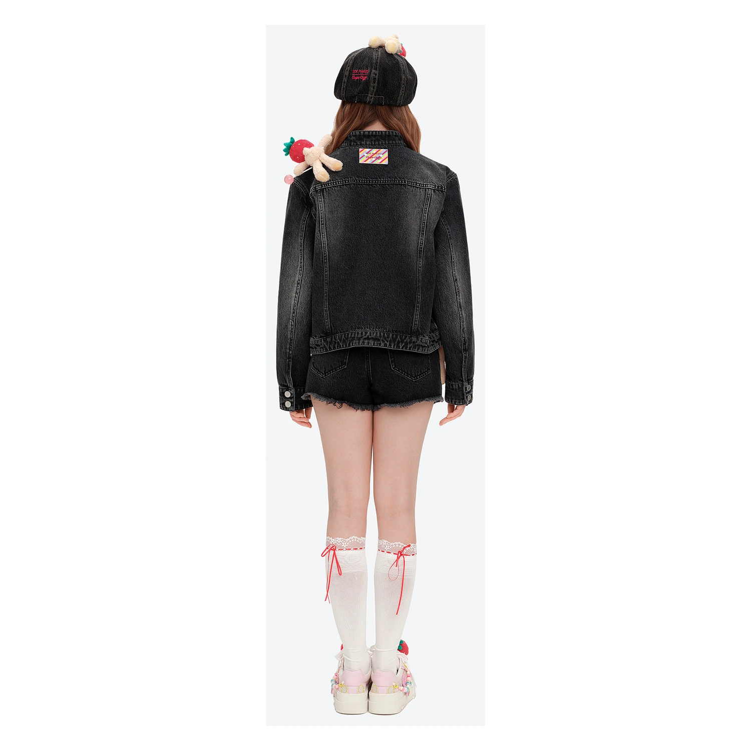13DE MARZO Candy Bear Canvas Shoes Pink - Image 4