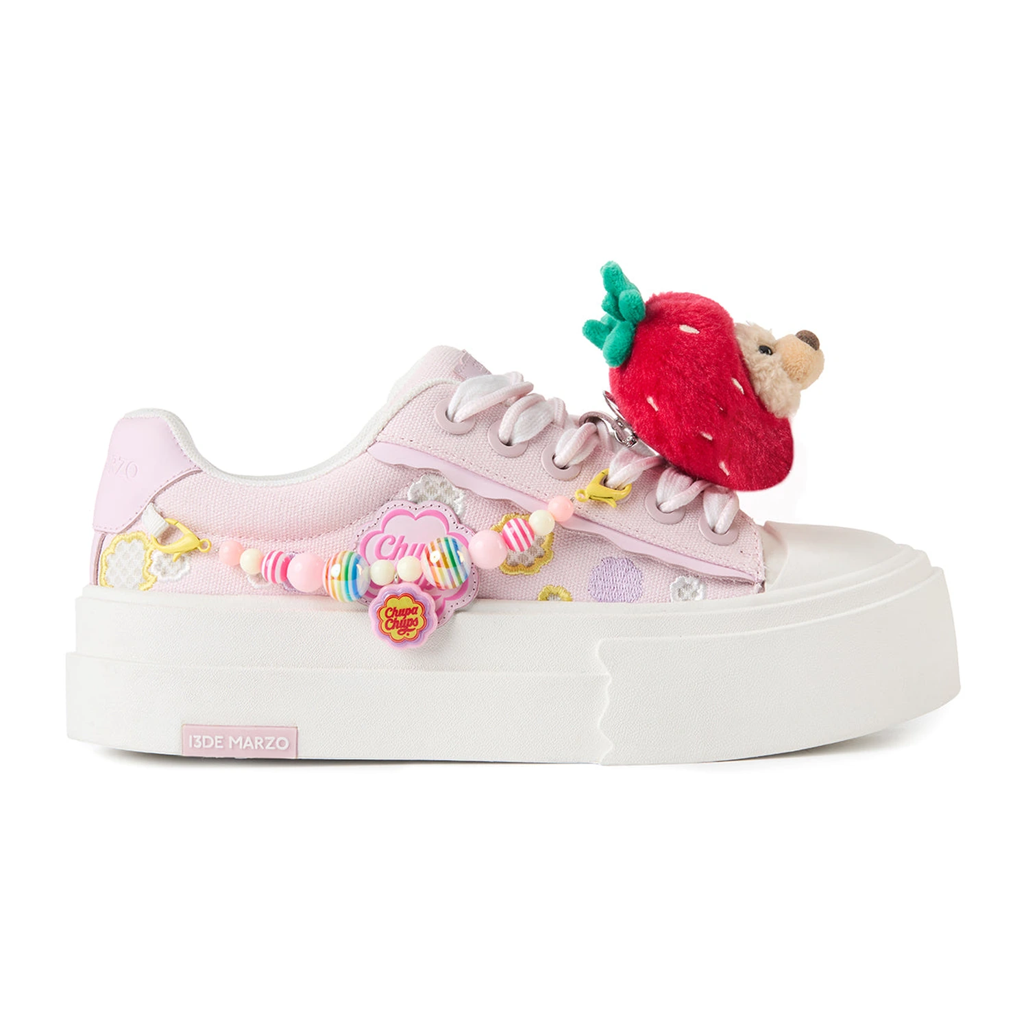 13DE MARZO Candy Bear Canvas Shoes Pink - Image 9