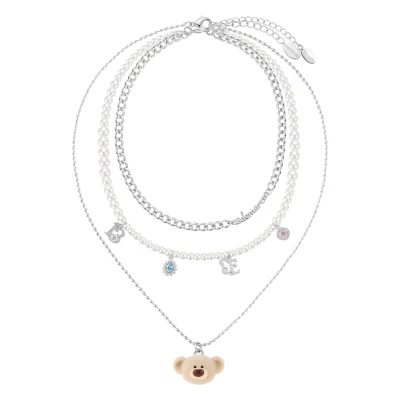 13DE MARZO Bear Layered Necklace