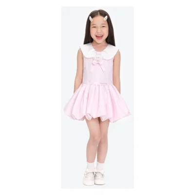 13DE MARZO BabyBear Bow Bubble Dress Pink