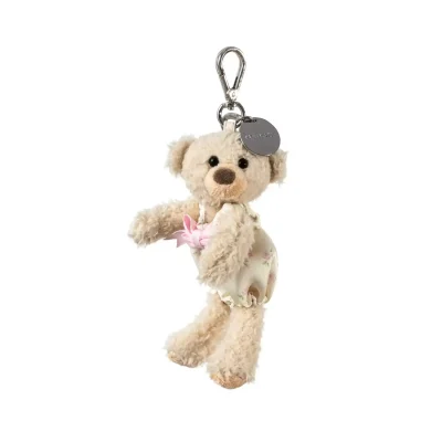13DE MARZO Floral Bear Keychain Khaki