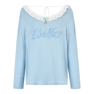13DE MARZO Reversible Multi-Way Cover-Up Blue
