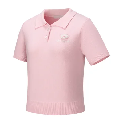 13DE MARZO Doozoo Polo Tee Pink