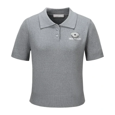 13DE MARZO Doozoo Polo Tee Grey