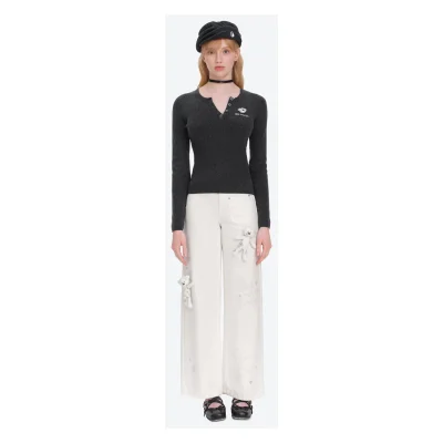 13DE MARZO Doozoo Knit Undershirt Black