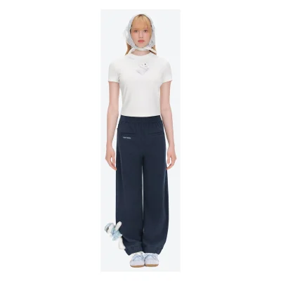 13DE MARZO Nighty Night Bear Tight Tee White