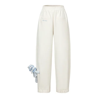 13DE MARZO Nighty Night Bear Sweatpants White
