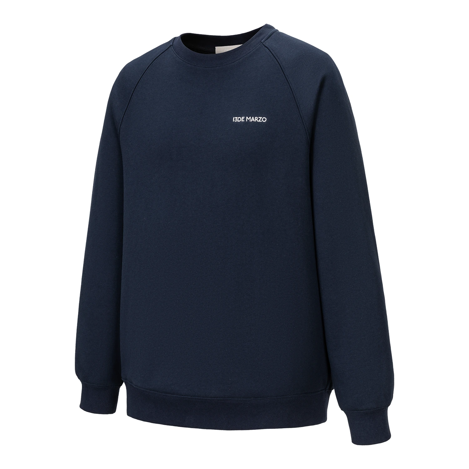 13DE MARZO Big Bear Crewneck Raglan Sweatshirt Navy Blue - Image 6