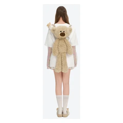 13DE MARZO Plush Toy Backpack Khaki