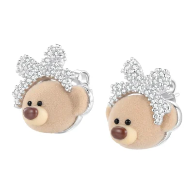 13DE MARZO Bow Bear Studs
