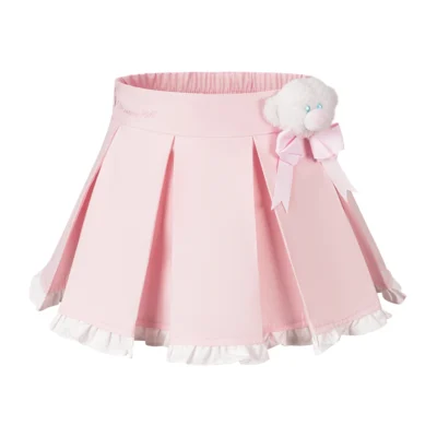 13DE MARZO BabyBear Pleated Skirt Pink