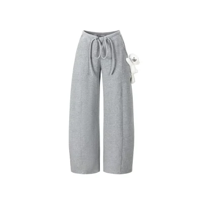 13DE MARZO Doozoo Soft Fleece Pants Grey