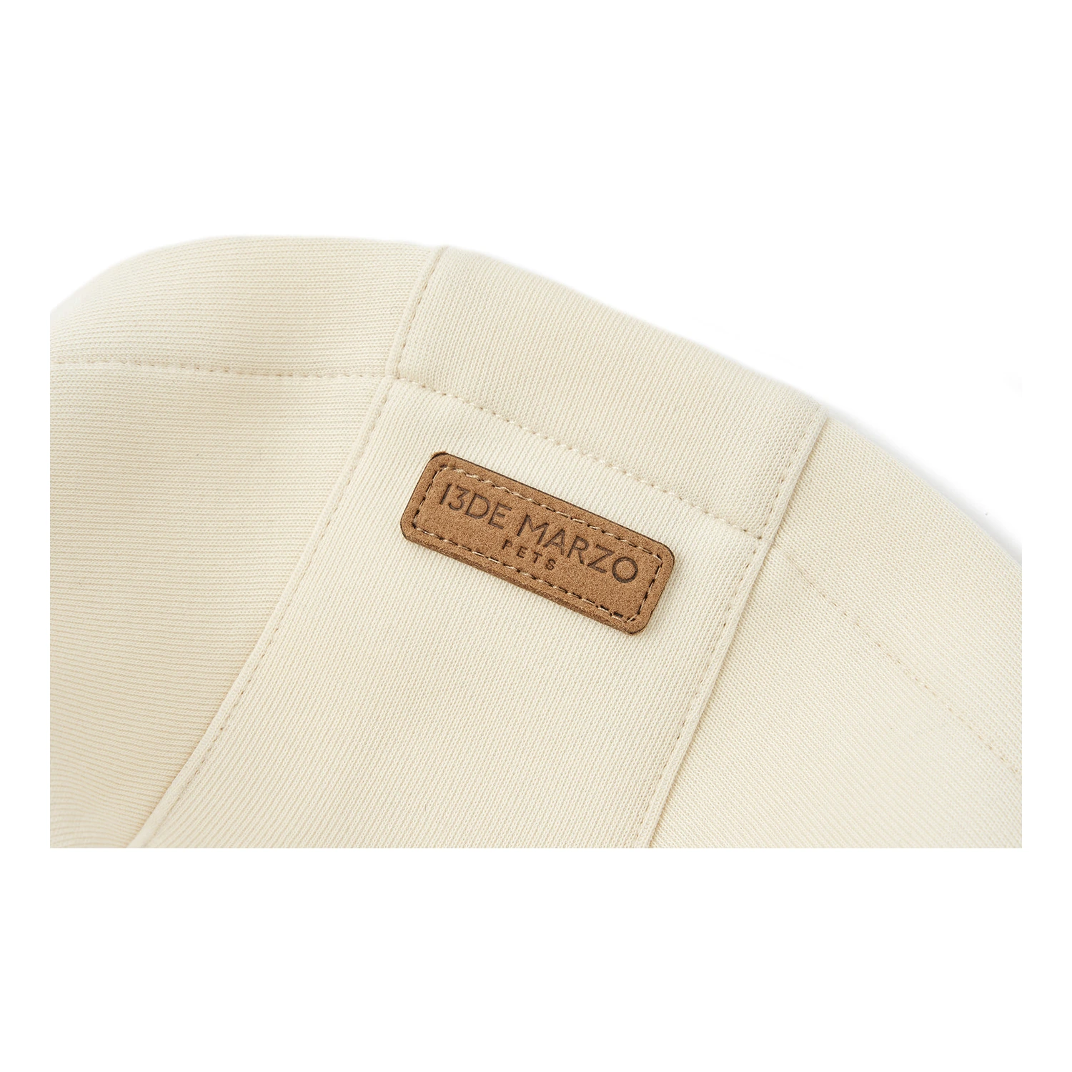 13DE MARZO Pet Plush Hoodie Almond - Image 8