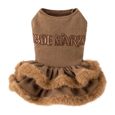 13DE MARZO ToBeMarzoBear Pet Dress Khaki