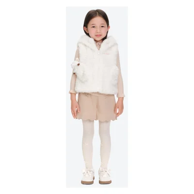 13DE MARZO BabyBear Shearling Plush Vest