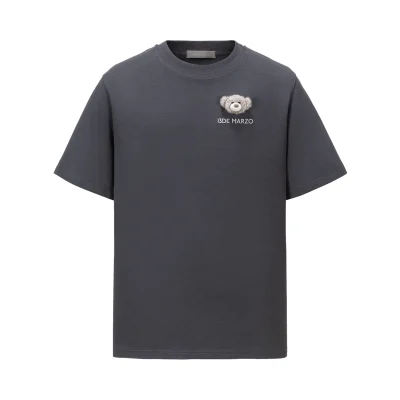 13DE MARZO Mini Bear Crewneck T-shirt Dark Grey