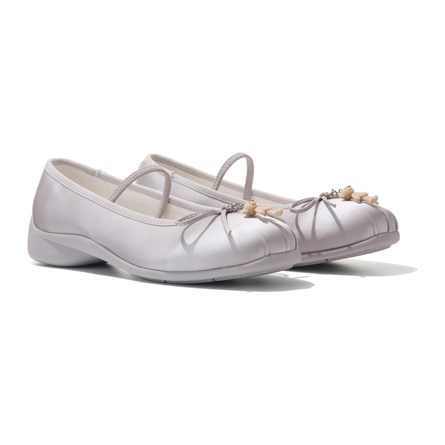 13DE MARZO Stain Ballet Mary Janes Silver - Image 4