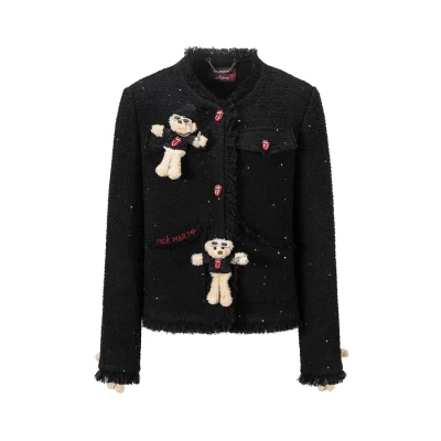 13DE MARZO Rolling Stones Tweed Coat