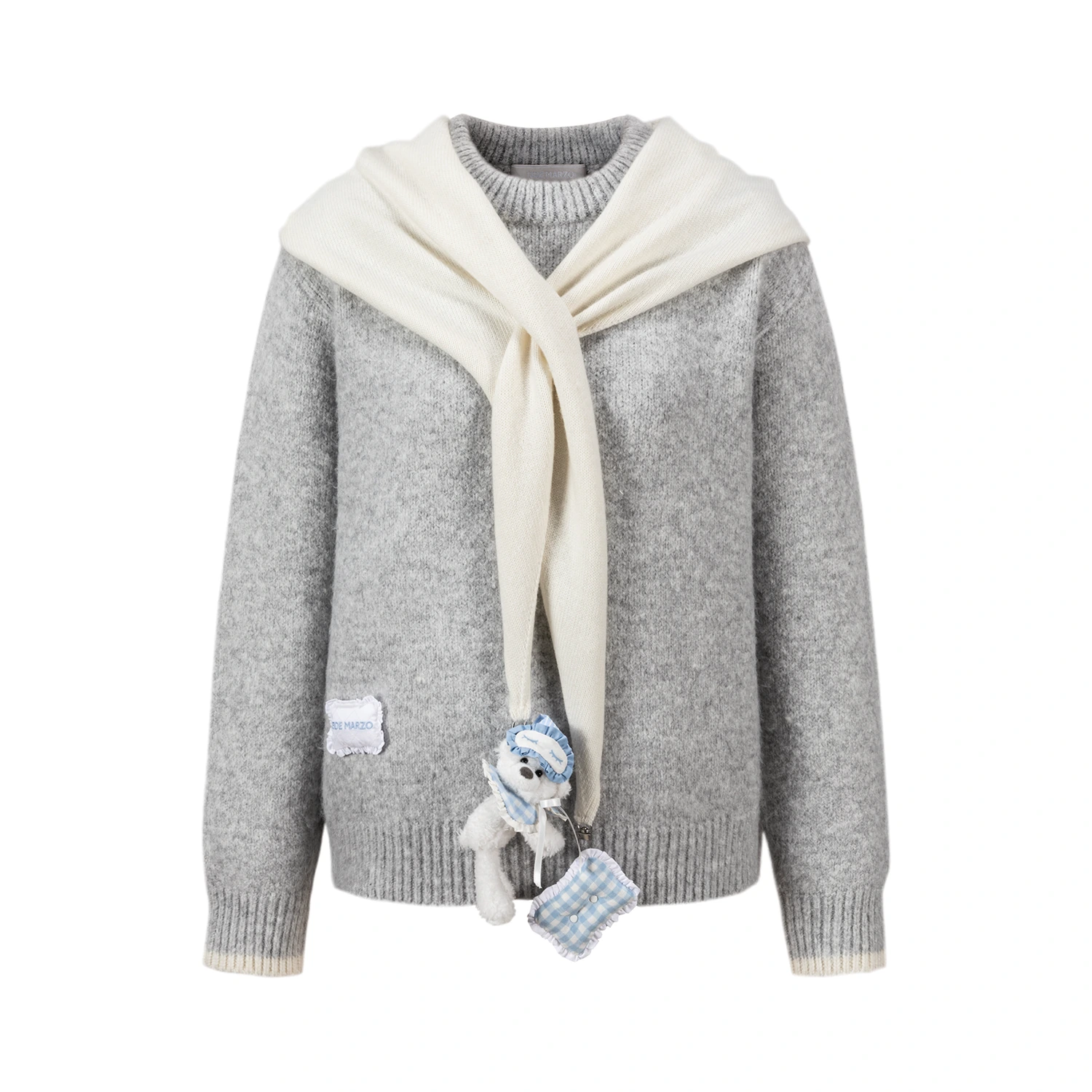 13DE MARZO Marzo Valley Cape Sweater Grey