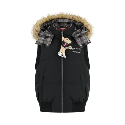 13DE MARZO Rolling Stones Down Vest Black