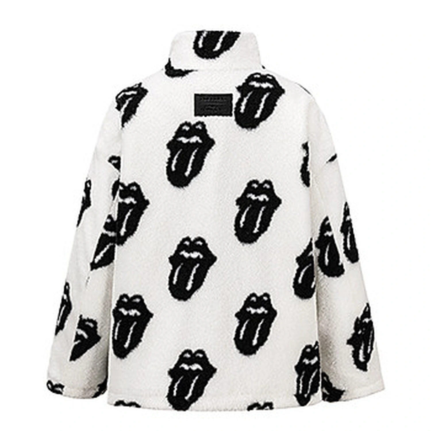 13DE MARZO Rolling Stones All-Over Print Coat White - Image 2