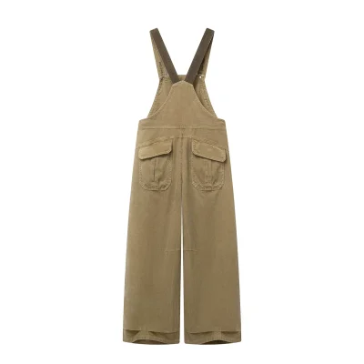 REVAN Hello Kitty High-Waisted Straight-Leg Overalls