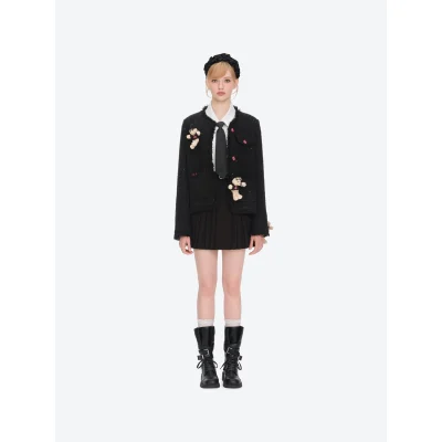 13DE MARZO Rolling Stones Tweed Coat