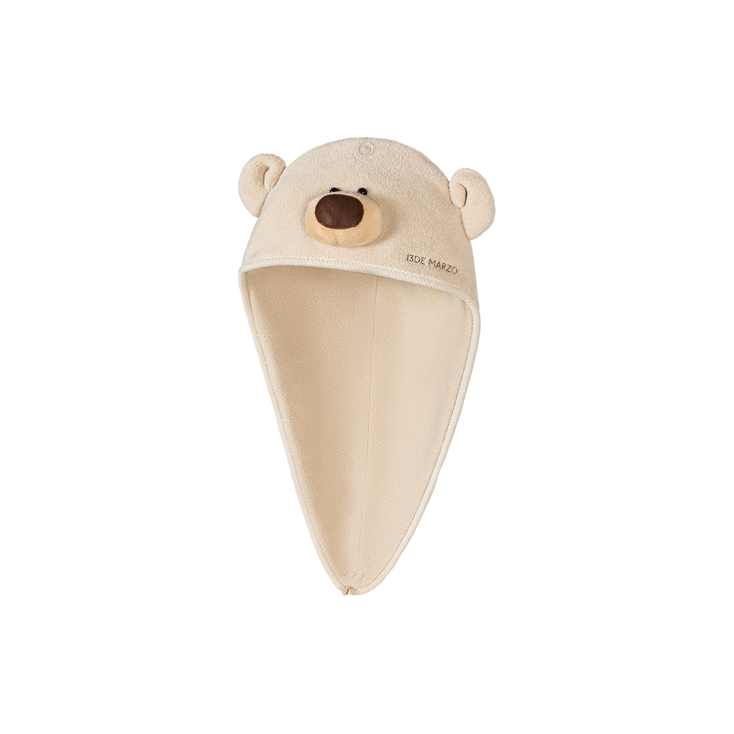 13DE MARZO Bear Hair Turban Khaki - Image 2