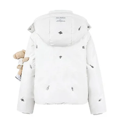 13DE MARZO Rolling Stones Down Jacket White
