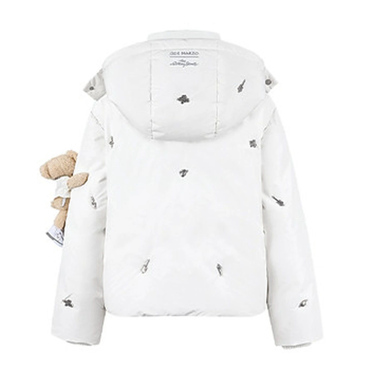13DE MARZO Rolling Stones Down Jacket White - Image 2