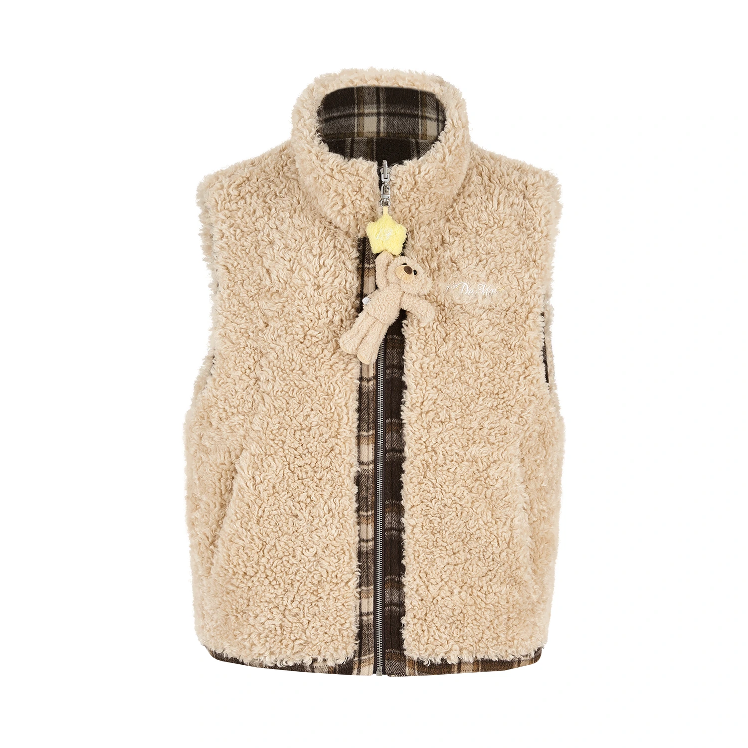 13DE MARZO Luminous Bear Reversible Down Vest - Image 2