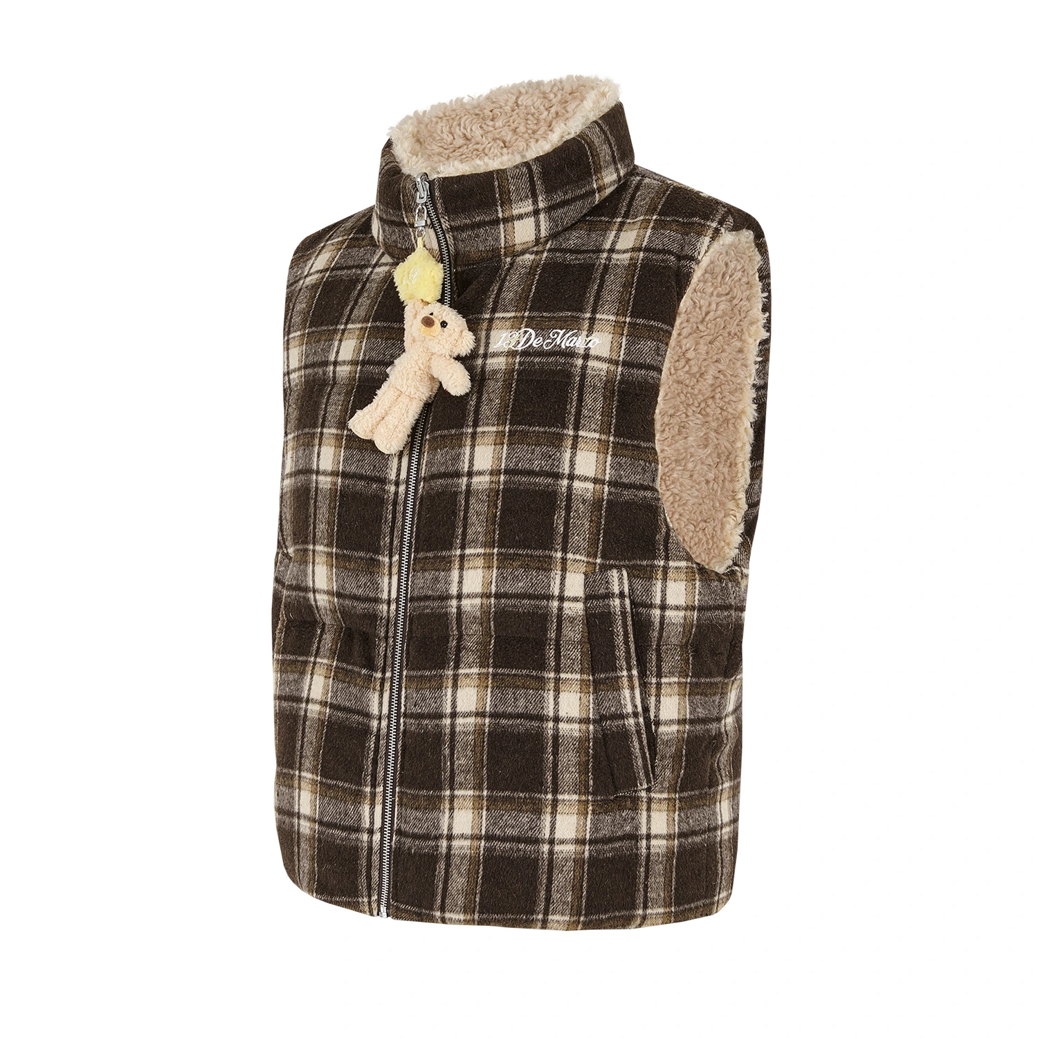 13DE MARZO Luminous Bear Reversible Down Vest - Image 3
