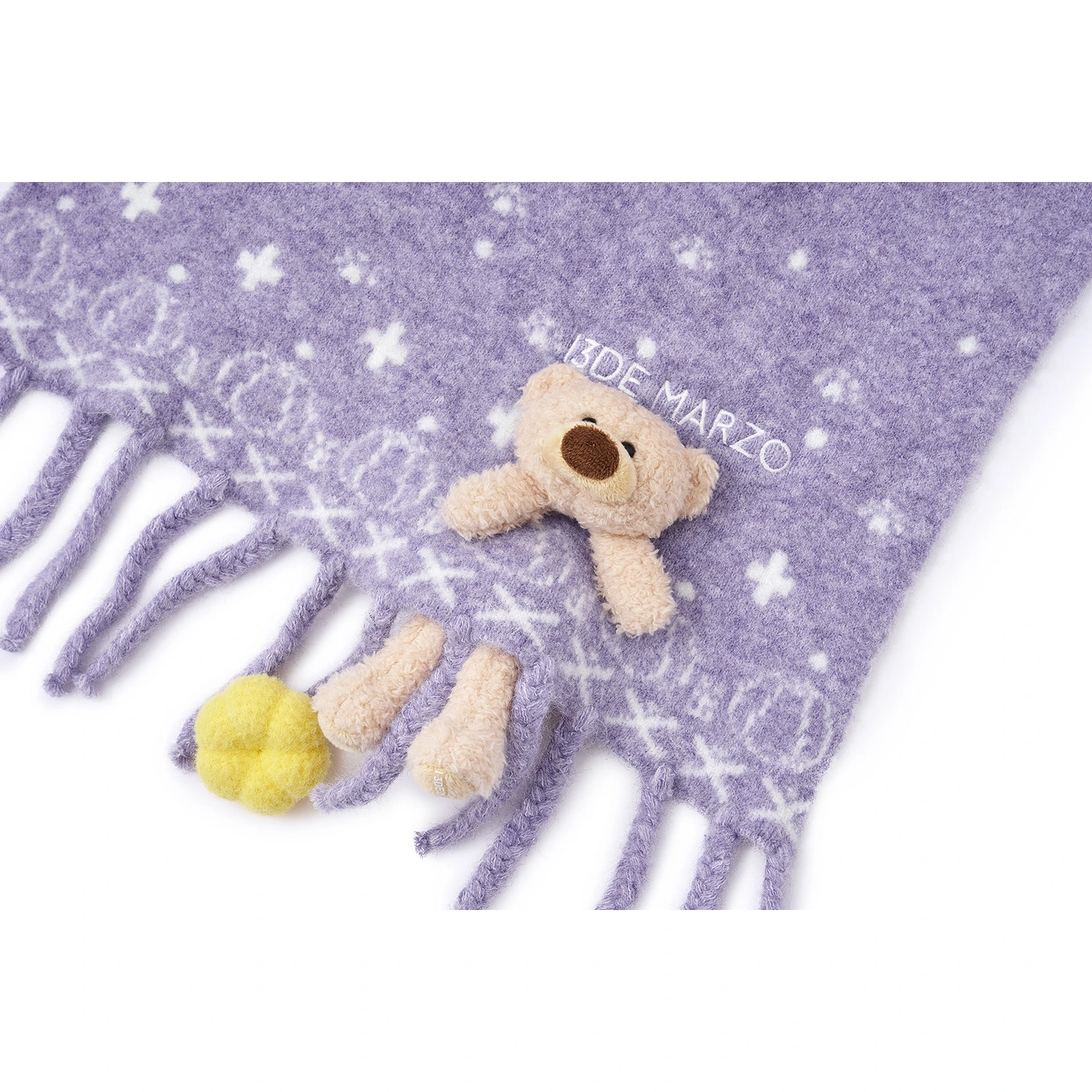 13DE MARZO Marzo Valley Pumpkin Scarf Purple - Image 3