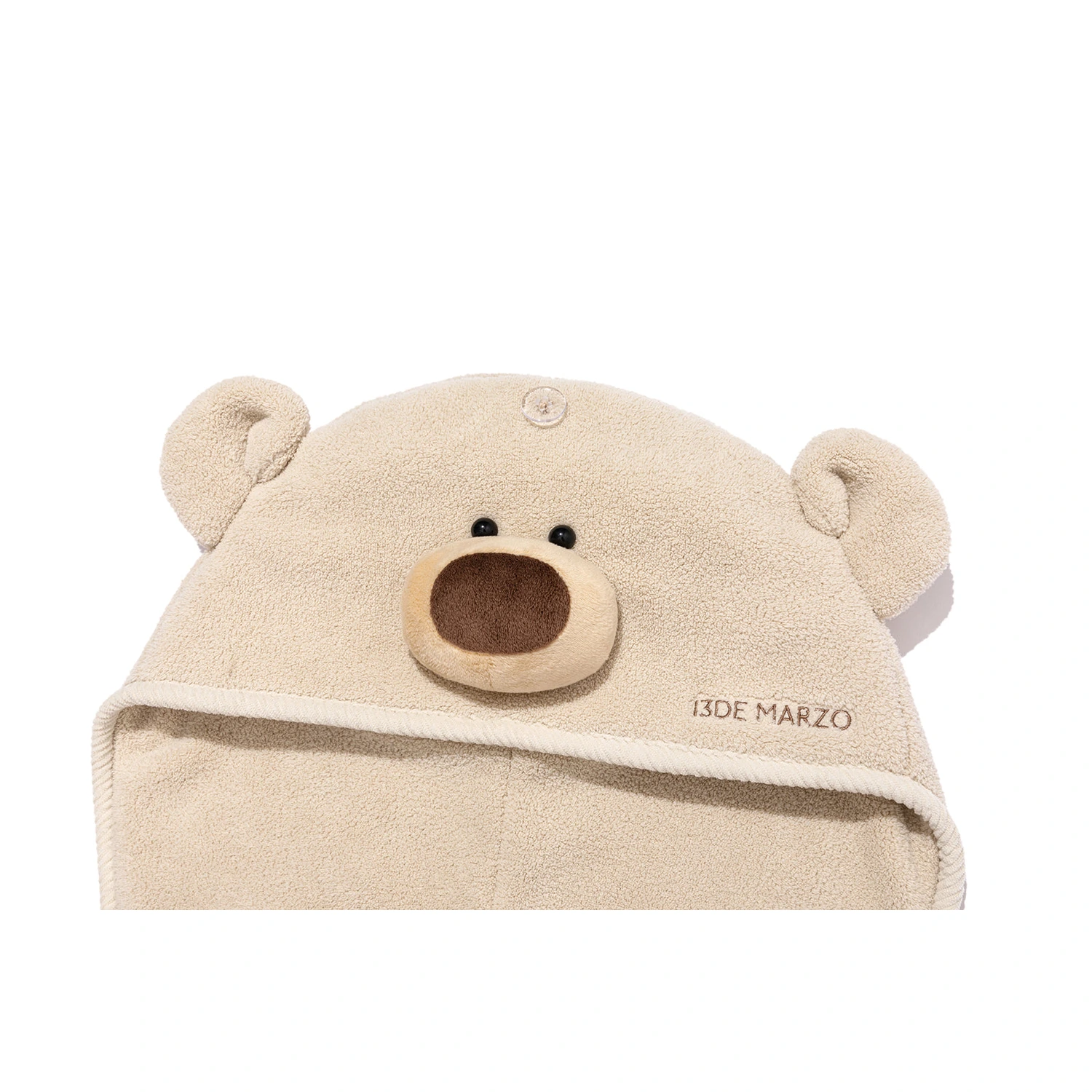 13DE MARZO Bear Hair Turban Khaki - Image 4