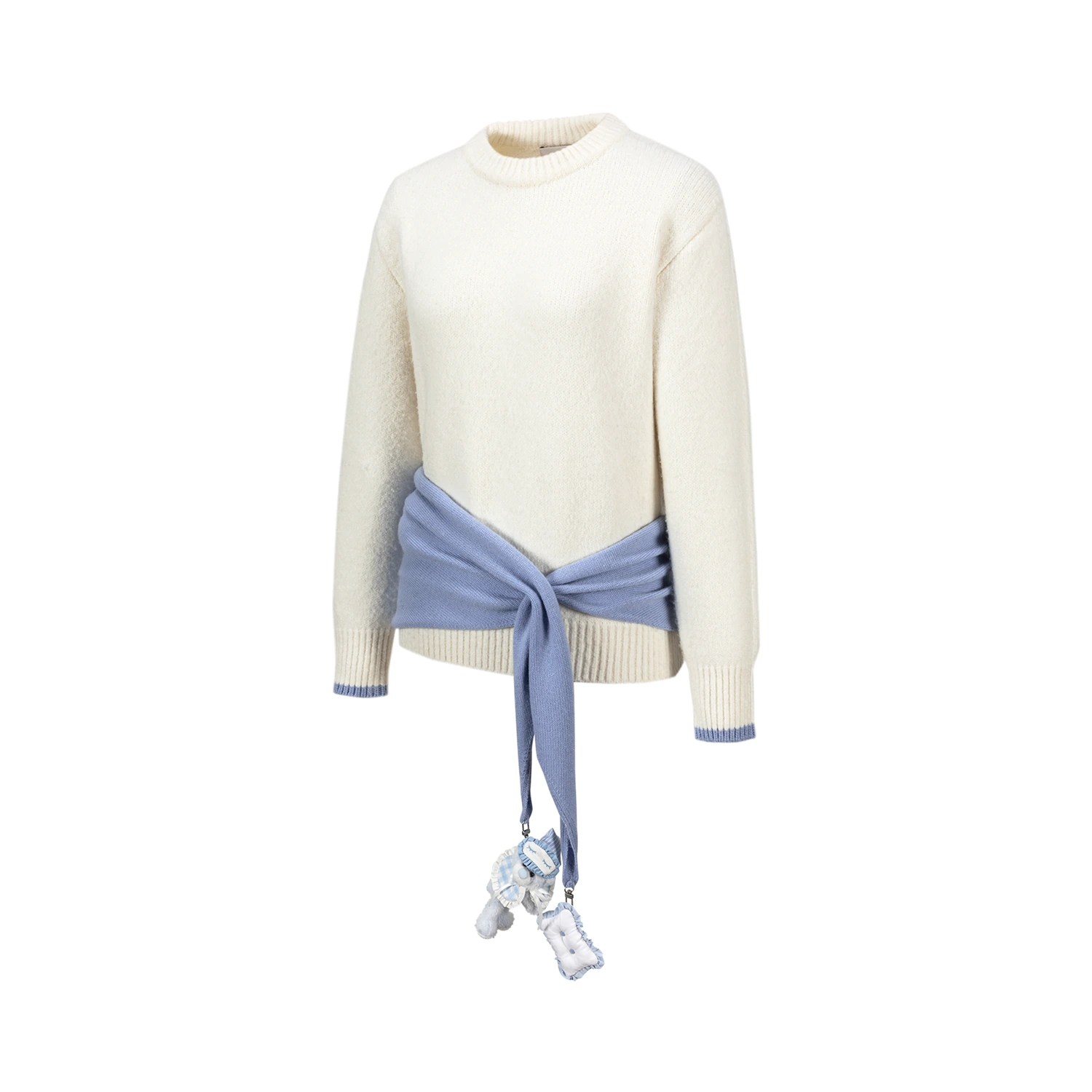 13DE MARZO Marzo Valley Cape Sweater White - Image 4
