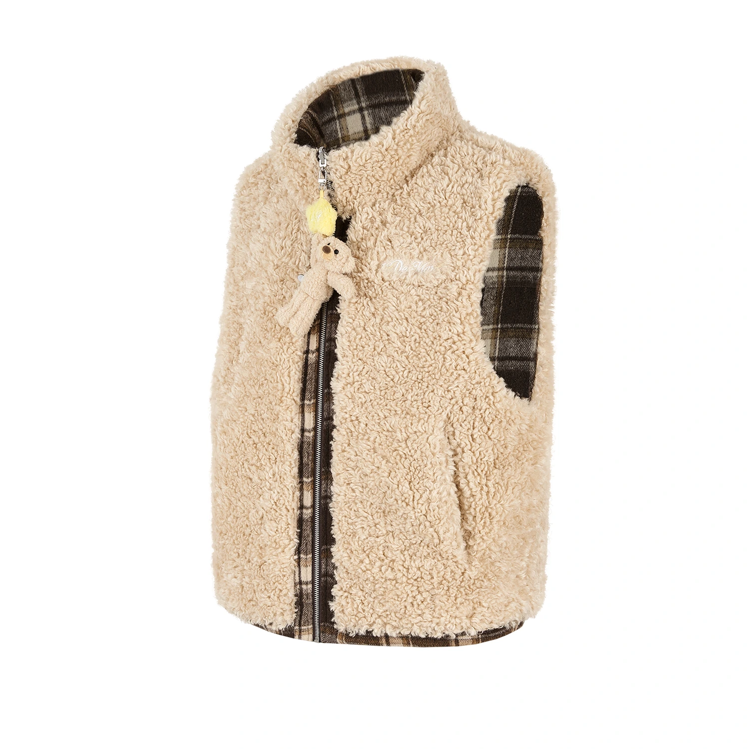 13DE MARZO Luminous Bear Reversible Down Vest - Image 4