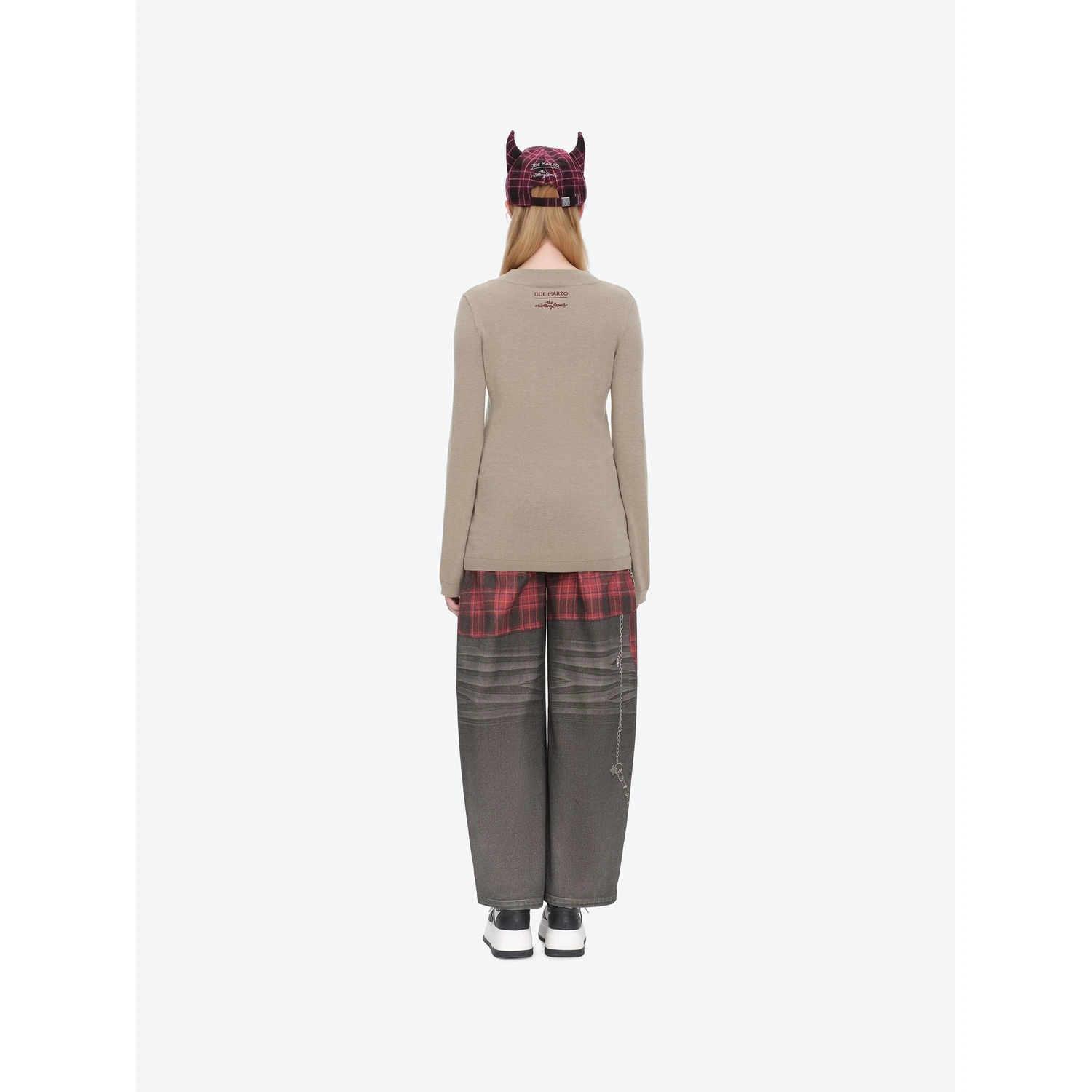 13DE MARZO Rolling Stones Layering Sweater Sand - Image 4