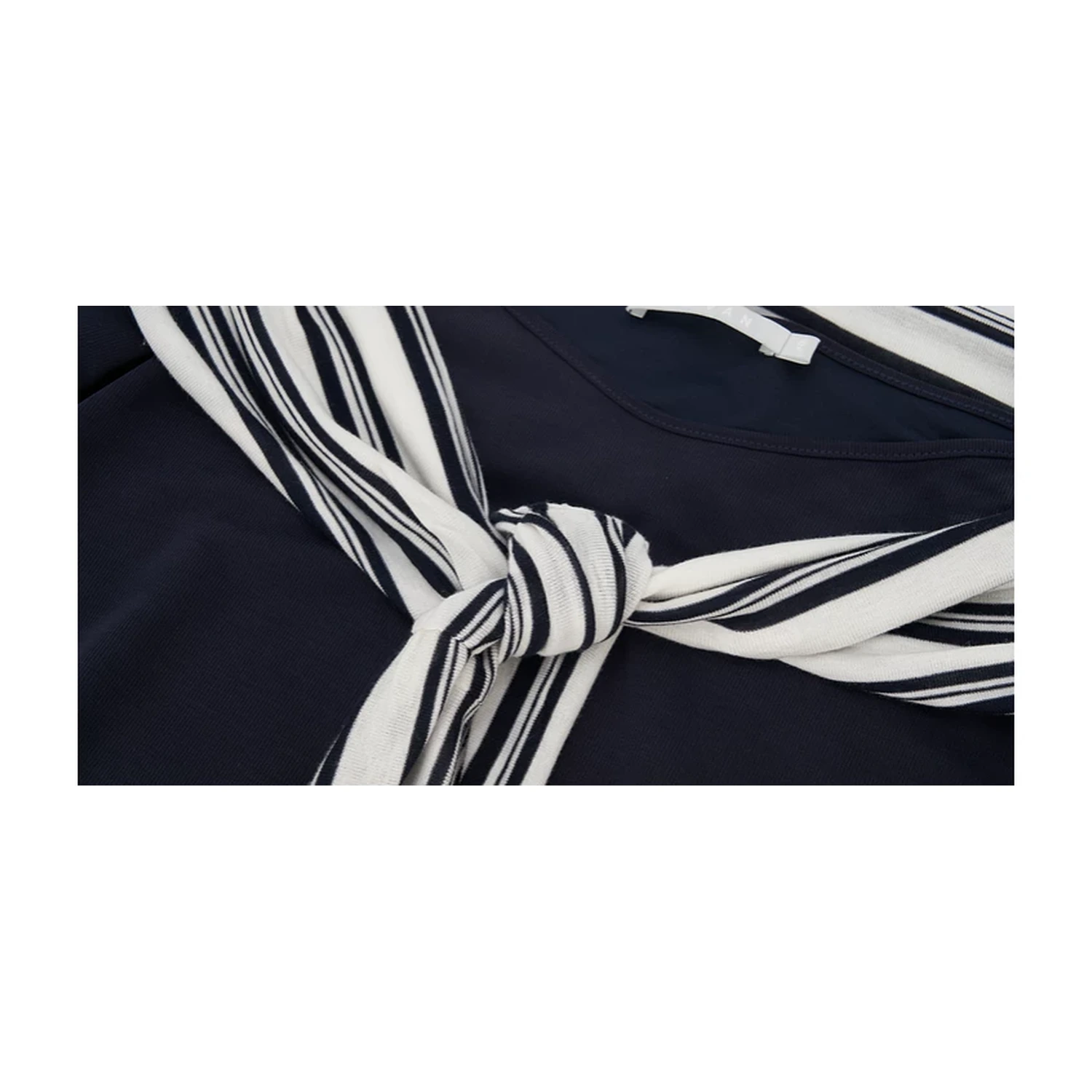 REVAN Off-Shoulder Cropped Top with Striped Shawl - Image 5