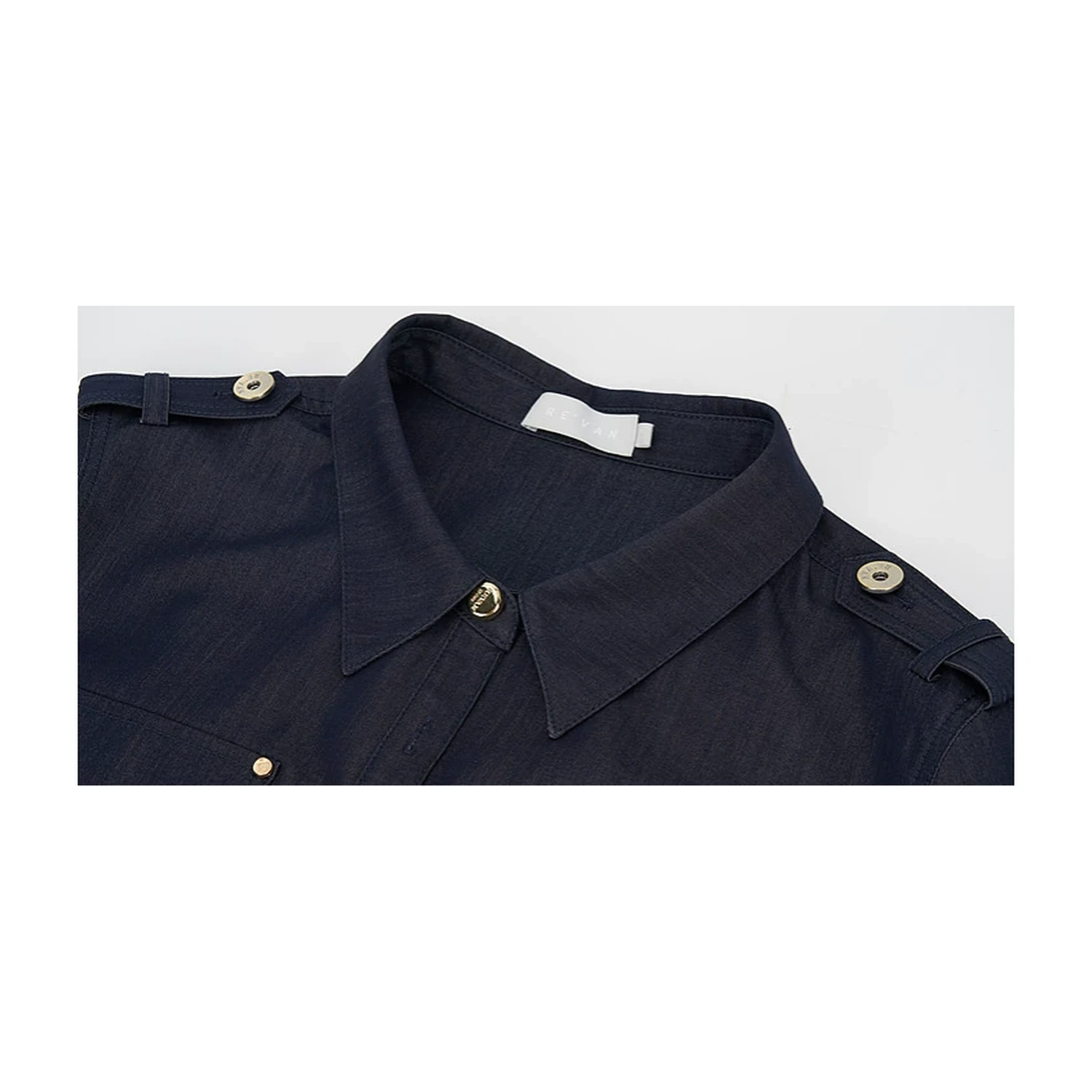 REVAN Cropped Shirt and Pinstripe Vest Set - Image 5