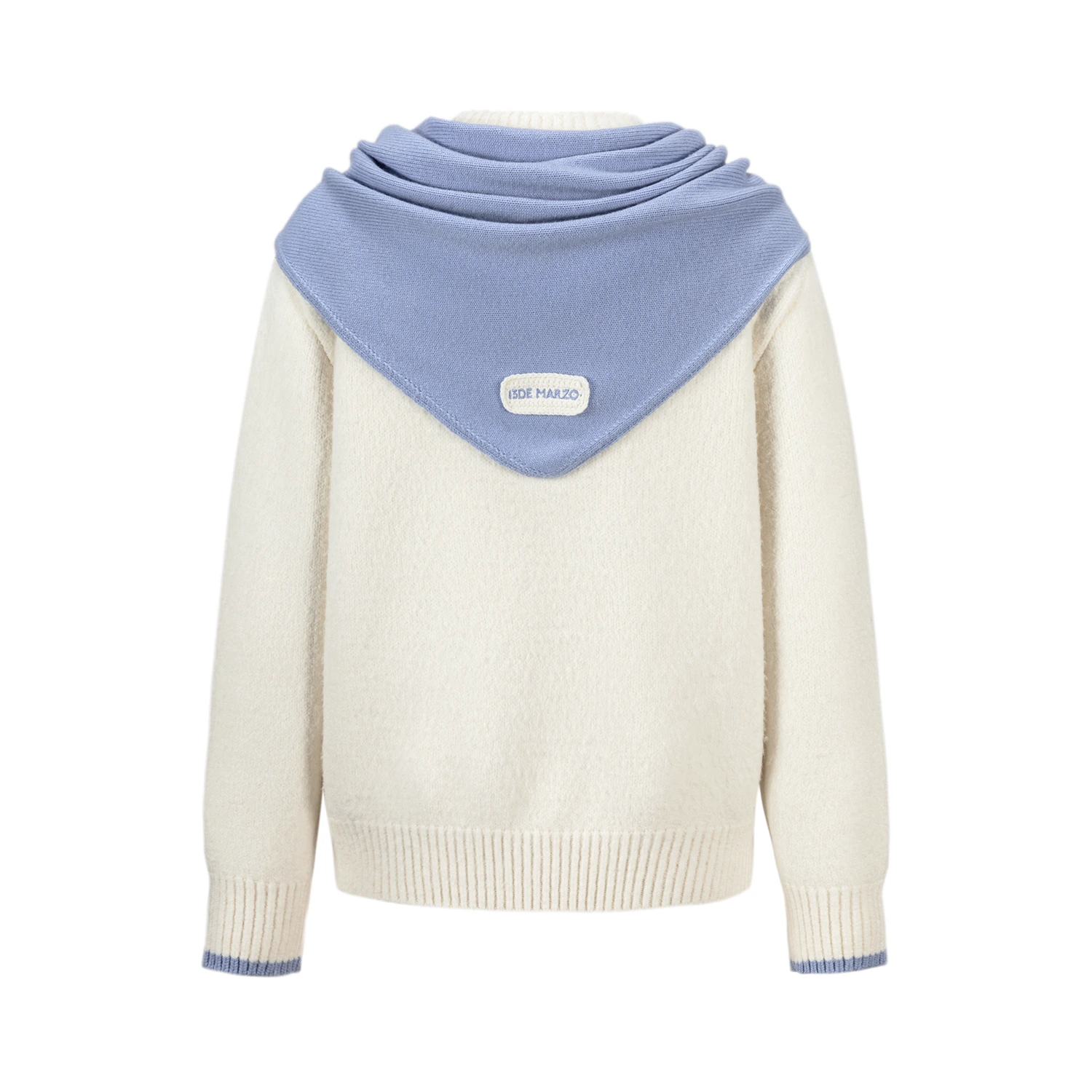 13DE MARZO Marzo Valley Cape Sweater White - Image 5