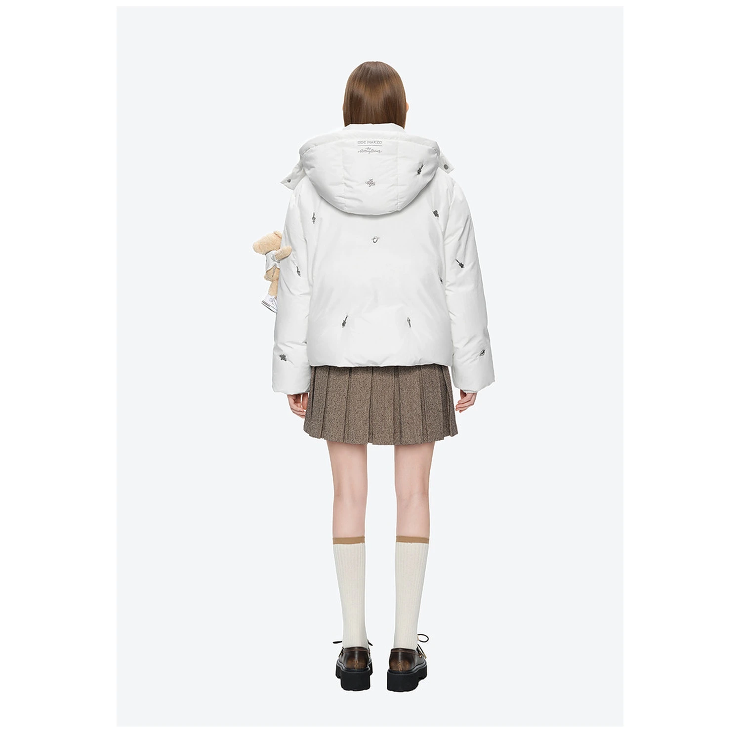 13DE MARZO Rolling Stones Down Jacket White - Image 5