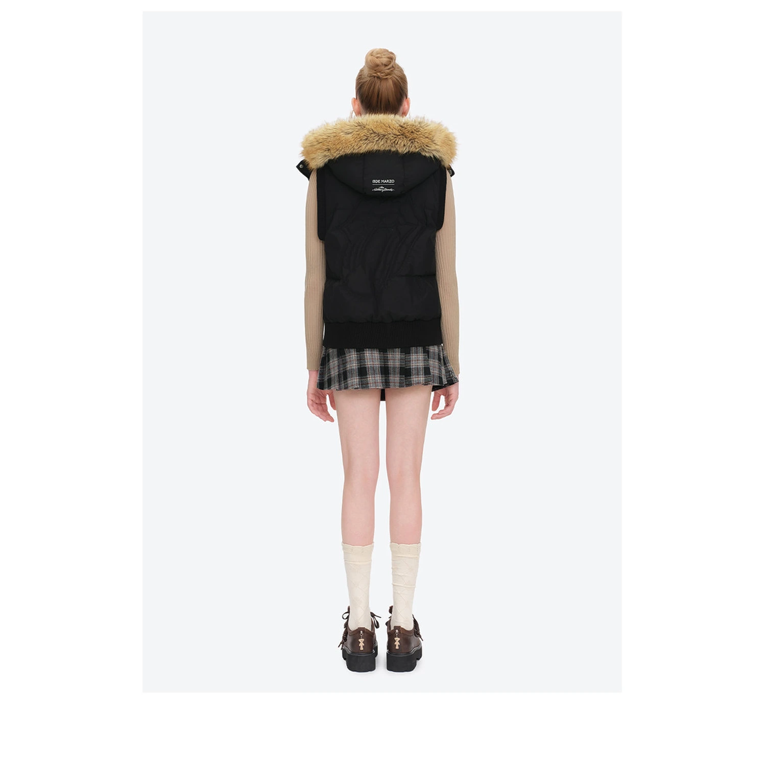 13DE MARZO Rolling Stones Down Vest Black - Image 6