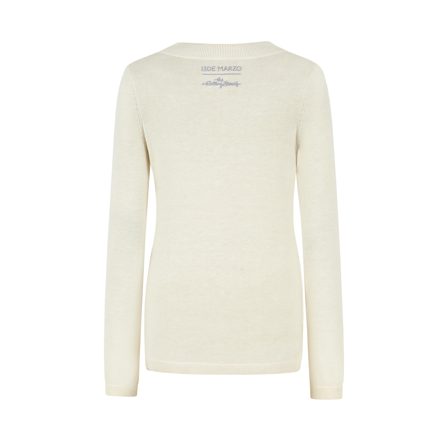 13DE MARZO Rolling Stones Layering Sweater Beige - Image 6